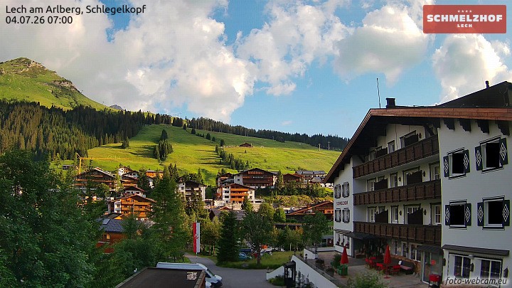 Archiv Foto Webcam Lech: Hotel Schmelzhof