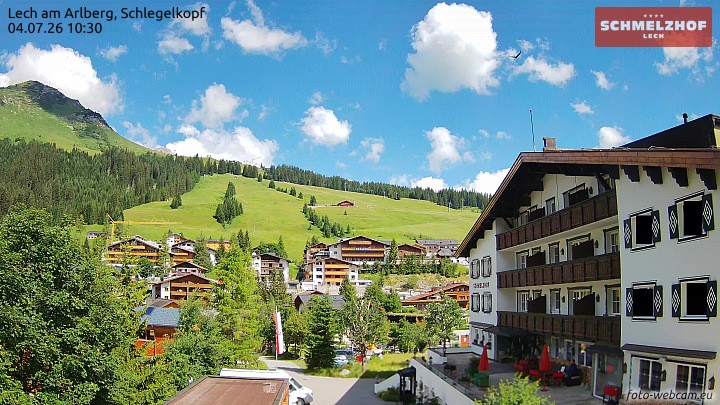 Archiv Foto Webcam Lech: Hotel Schmelzhof