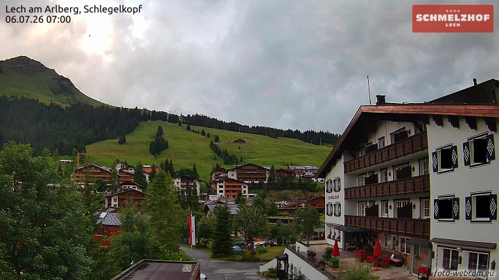 Archiv Foto Webcam Lech: Hotel Schmelzhof