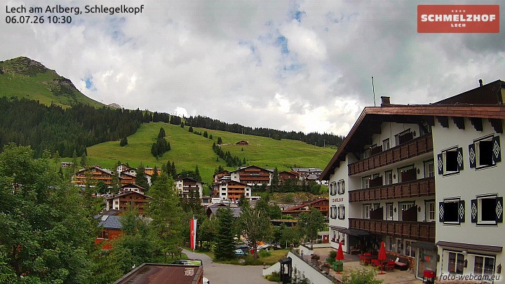Archiv Foto Webcam Lech: Hotel Schmelzhof