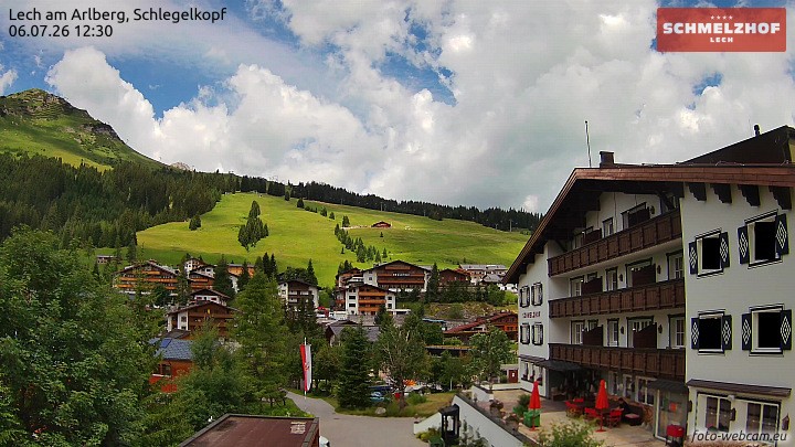 Archiv Foto Webcam Lech: Hotel Schmelzhof
