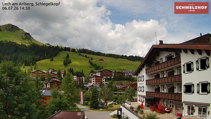 Archiv Foto Webcam Lech: Hotel Schmelzhof