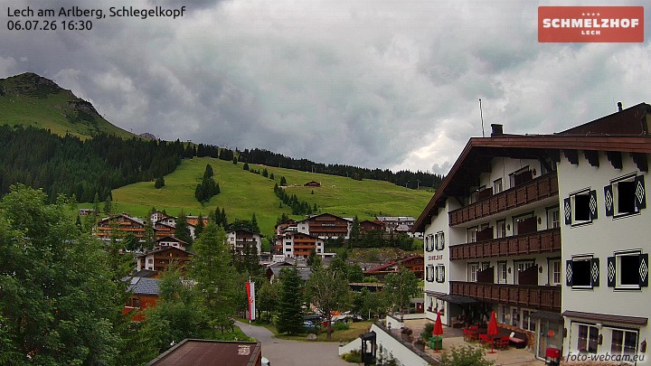 Archiv Foto Webcam Lech: Hotel Schmelzhof