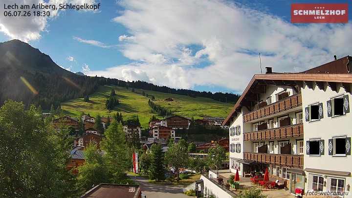Archiv Foto Webcam Lech: Hotel Schmelzhof