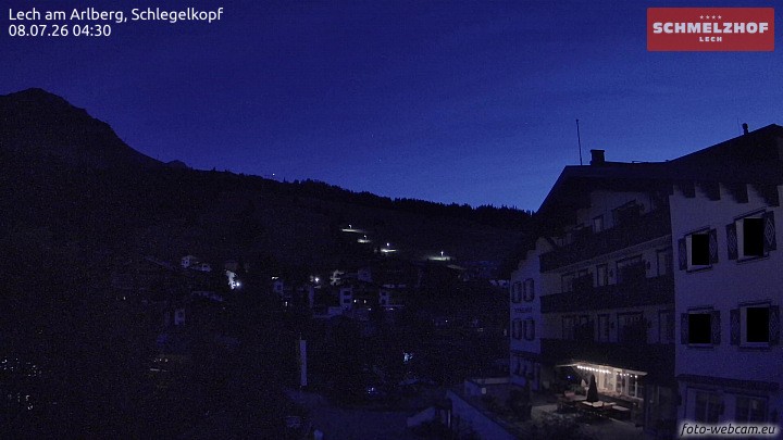 Archived image Webcam Hotel Schmelzhof (Lech)