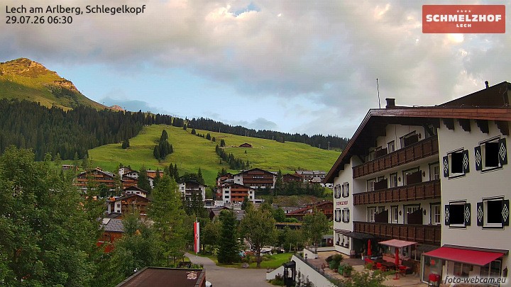 Archiv Foto Webcam Lech: Hotel Schmelzhof