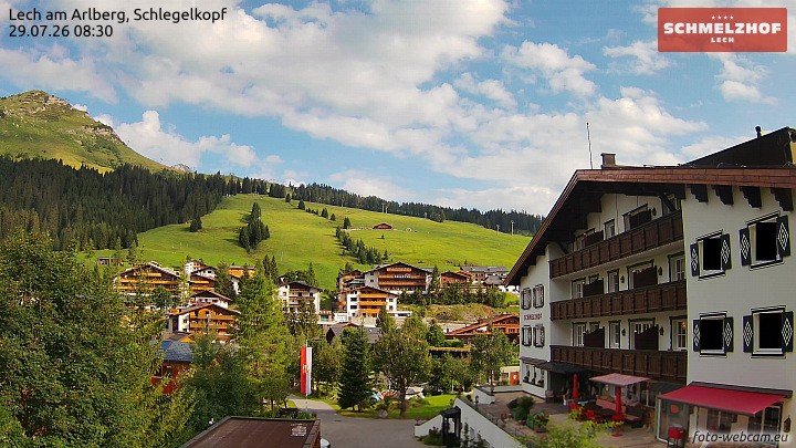 Archiv Foto Webcam Lech: Hotel Schmelzhof