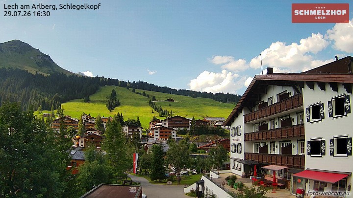 Archiv Foto Webcam Lech: Hotel Schmelzhof