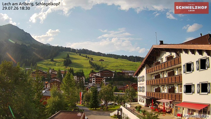 Archiv Foto Webcam Lech: Hotel Schmelzhof