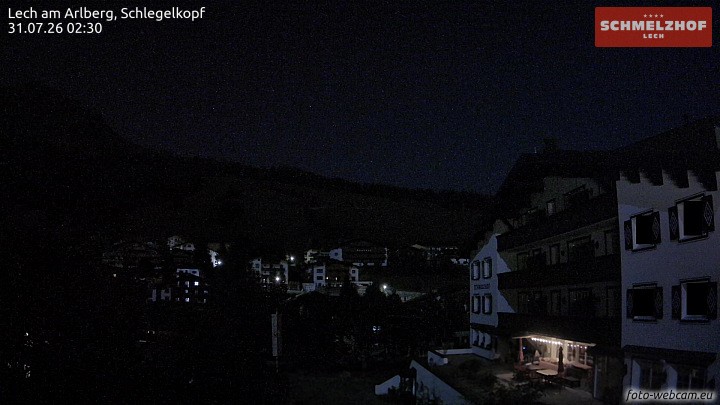 Archived image Webcam Hotel Schmelzhof (Lech)