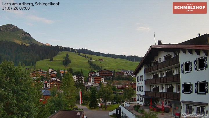 Archiv Foto Webcam Lech: Hotel Schmelzhof