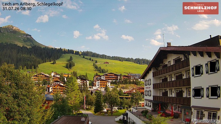 Archiv Foto Webcam Lech: Hotel Schmelzhof