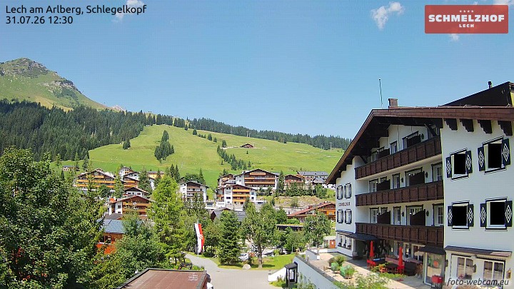 Archiv Foto Webcam Lech: Hotel Schmelzhof