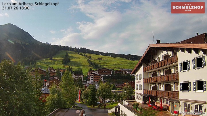 Archived image Webcam Hotel Schmelzhof (Lech)