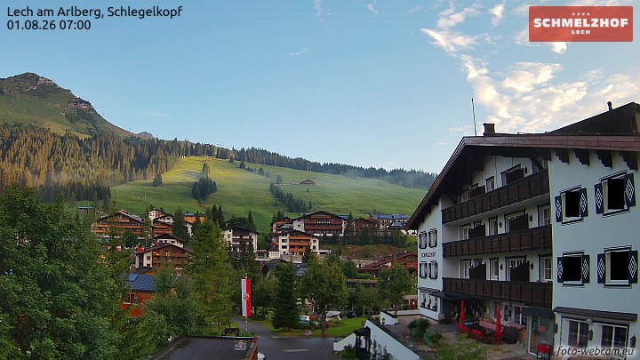 Archiv Foto Webcam Lech: Hotel Schmelzhof