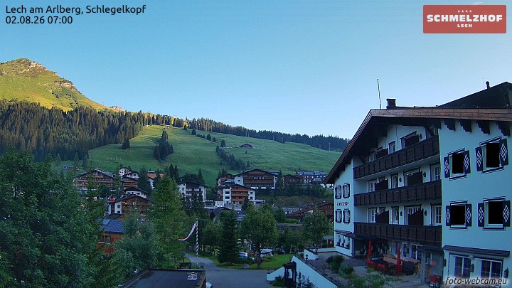 Archiv Foto Webcam Lech: Hotel Schmelzhof
