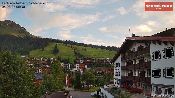 Archiv Foto Webcam Lech: Hotel Schmelzhof