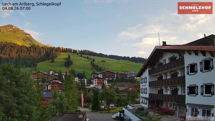 Archiv Foto Webcam Lech: Hotel Schmelzhof