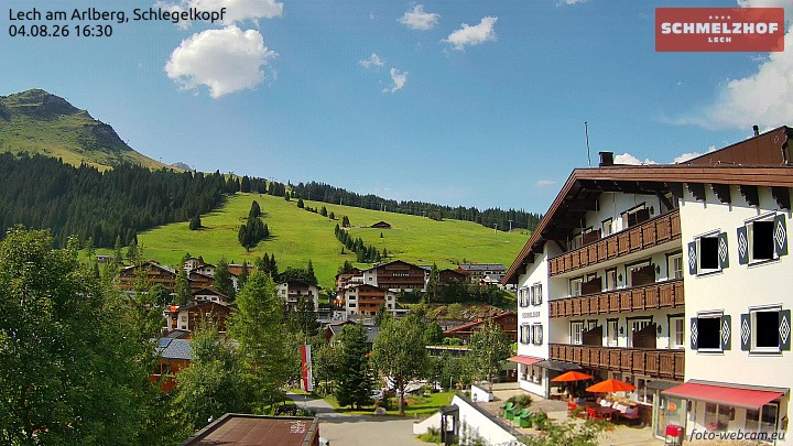 Archiv Foto Webcam Lech: Hotel Schmelzhof