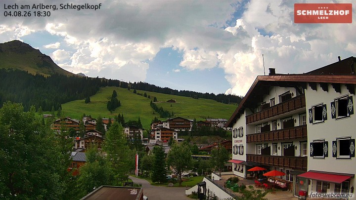 Archiv Foto Webcam Lech: Hotel Schmelzhof