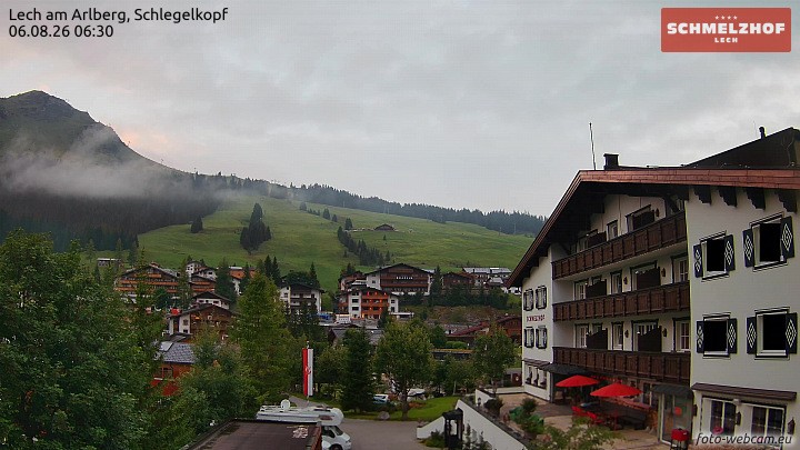 Archiv Foto Webcam Lech: Hotel Schmelzhof