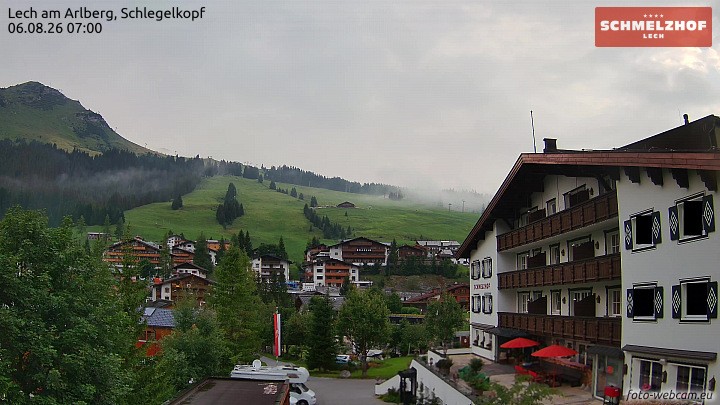 Archiv Foto Webcam Lech: Hotel Schmelzhof