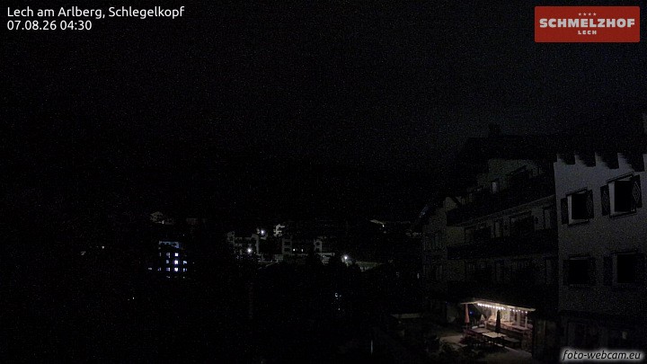 Archived image Webcam Hotel Schmelzhof (Lech)