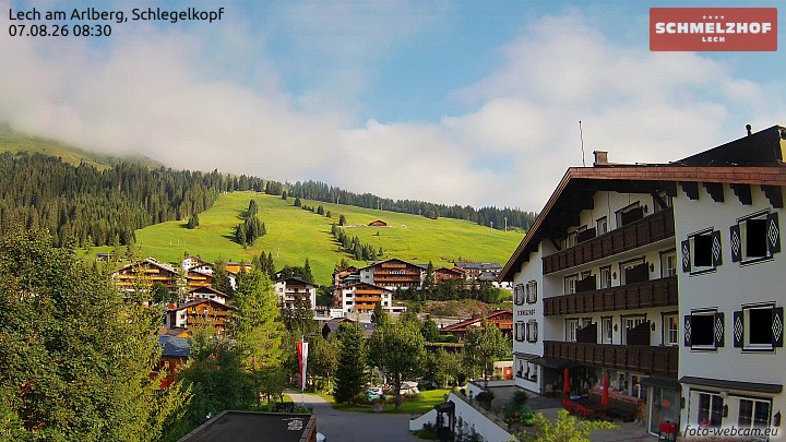 Archiv Foto Webcam Lech: Hotel Schmelzhof