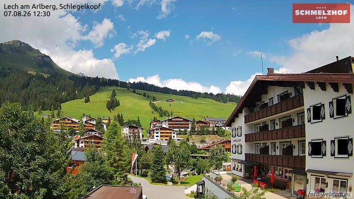 Archiv Foto Webcam Lech: Hotel Schmelzhof