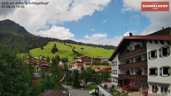 Archiv Foto Webcam Lech: Hotel Schmelzhof