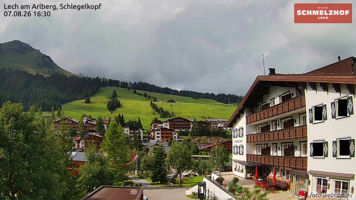 Archiv Foto Webcam Lech: Hotel Schmelzhof