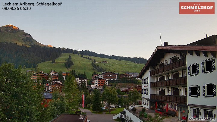 Archiv Foto Webcam Lech: Hotel Schmelzhof