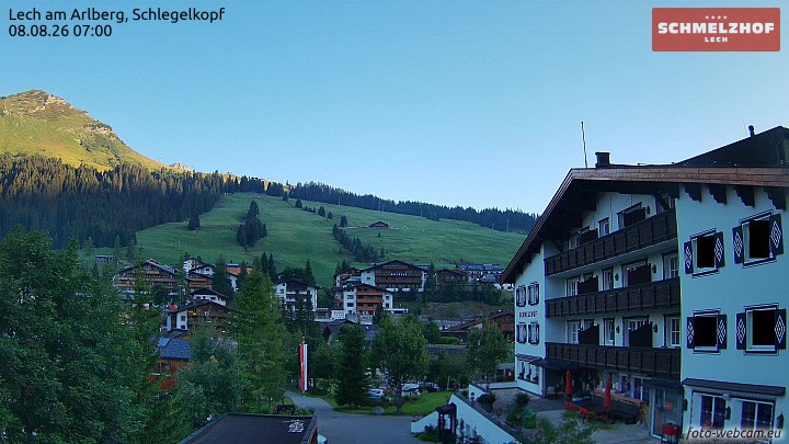 Archiv Foto Webcam Lech: Hotel Schmelzhof