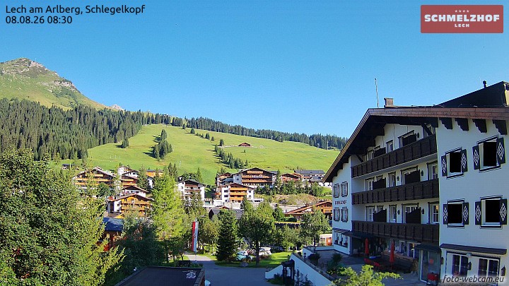 Archiv Foto Webcam Lech: Hotel Schmelzhof