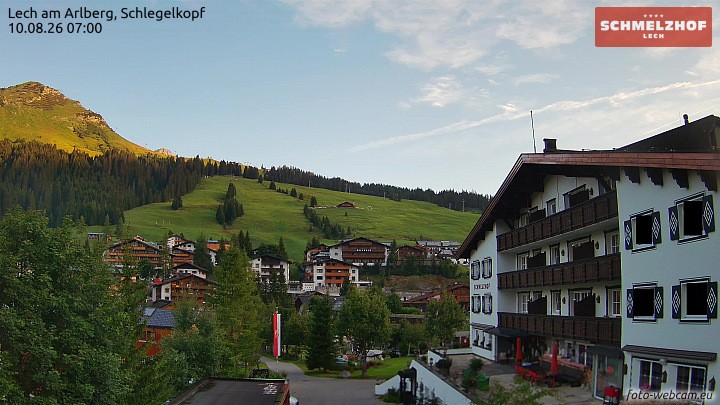 Archiv Foto Webcam Lech: Hotel Schmelzhof