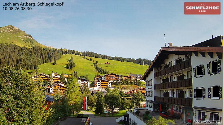 Archiv Foto Webcam Lech: Hotel Schmelzhof