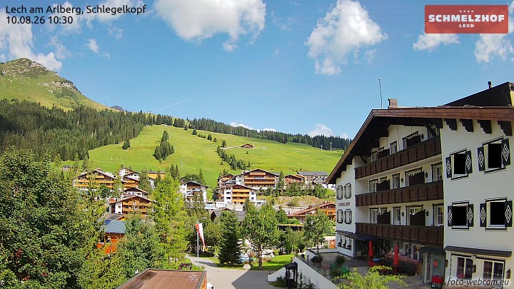 Archiv Foto Webcam Lech: Hotel Schmelzhof