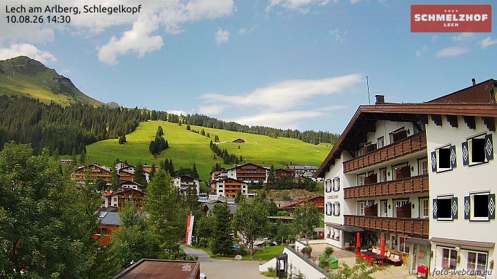 Archiv Foto Webcam Lech: Hotel Schmelzhof