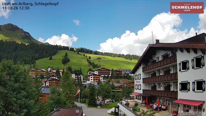 Archived image Webcam Hotel Schmelzhof (Lech)