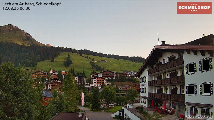 Archiv Foto Webcam Lech: Hotel Schmelzhof