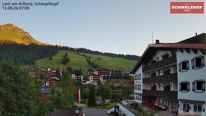 Archiv Foto Webcam Lech: Hotel Schmelzhof
