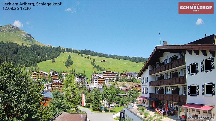 Archiv Foto Webcam Lech: Hotel Schmelzhof