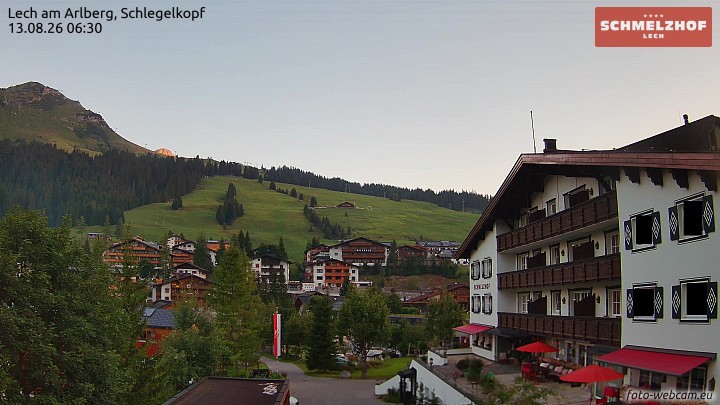 Archiv Foto Webcam Lech: Hotel Schmelzhof