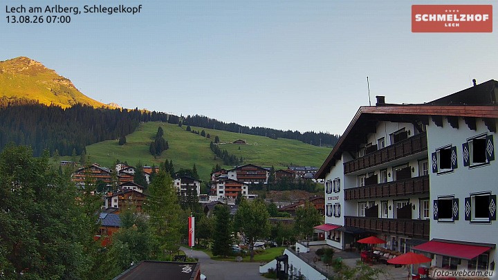 Archiv Foto Webcam Lech: Hotel Schmelzhof