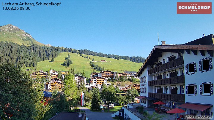 Archiv Foto Webcam Lech: Hotel Schmelzhof