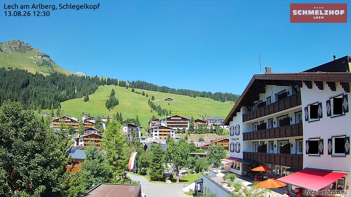 Archiv Foto Webcam Lech: Hotel Schmelzhof