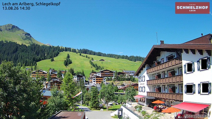 Archiv Foto Webcam Lech: Hotel Schmelzhof