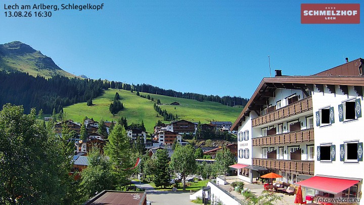 Archiv Foto Webcam Lech: Hotel Schmelzhof