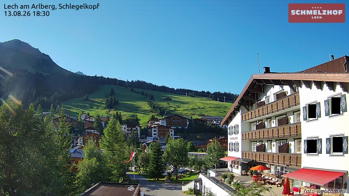 Archiv Foto Webcam Lech: Hotel Schmelzhof