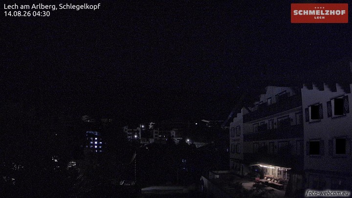 Archived image Webcam Hotel Schmelzhof (Lech)
